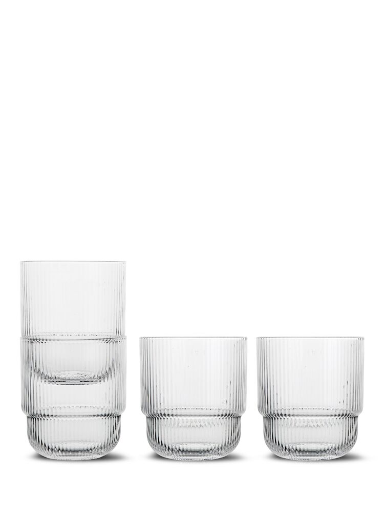 SAGAFORM Blanka vandglas, 4-pak